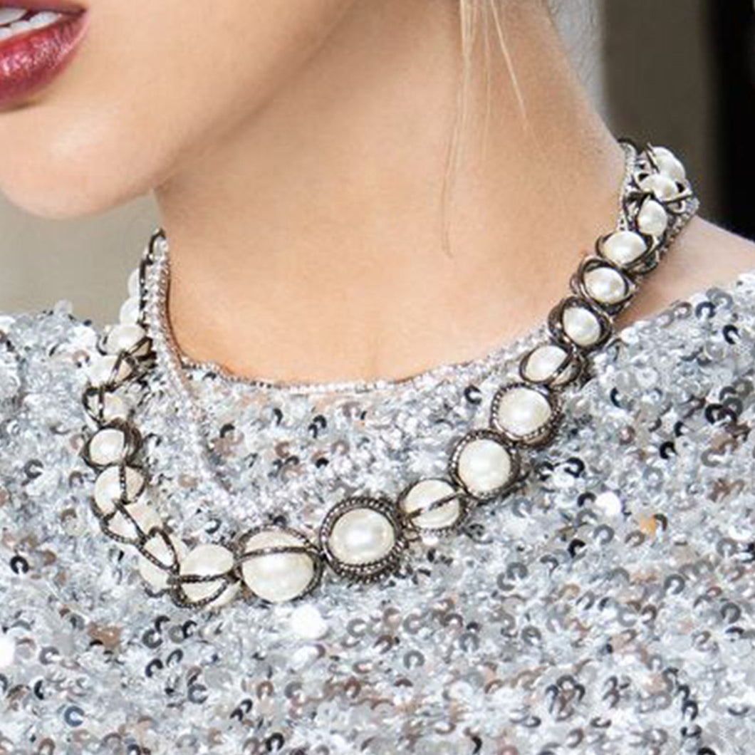 Alice Necklace TUXEDO FOREVER CRYSTALS 