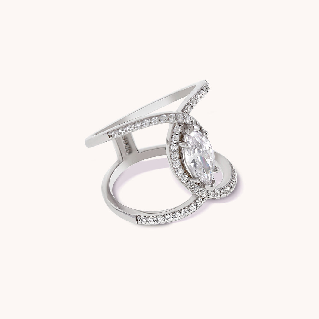 Astoria Ring FOREVER STERLING FOREVER CRYSTALS 