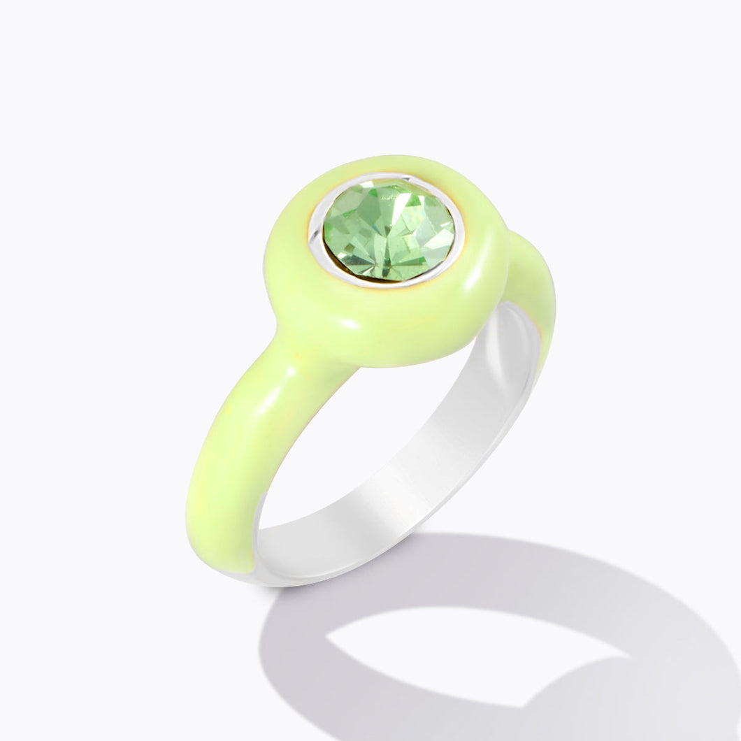 Brilliance Ring Lime TECHNICOLOR FANTASY FOREVER CRYSTALS 