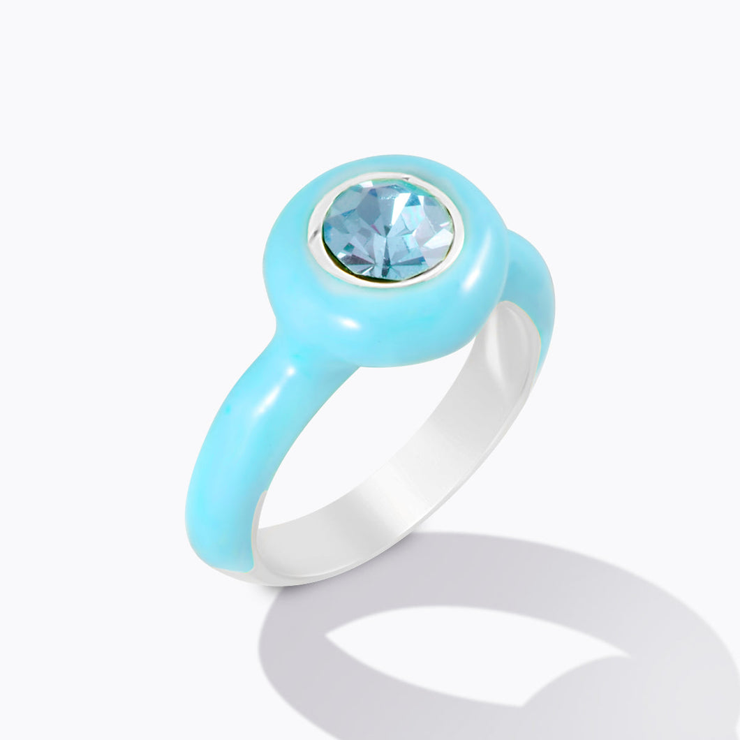 Brilliance Ring Turquoise TECHNICOLOR FANTASY FOREVER CRYSTALS 