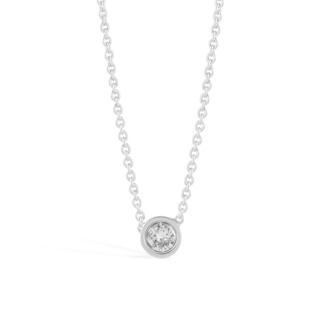 Denia Necklace forevercrystals Silver 