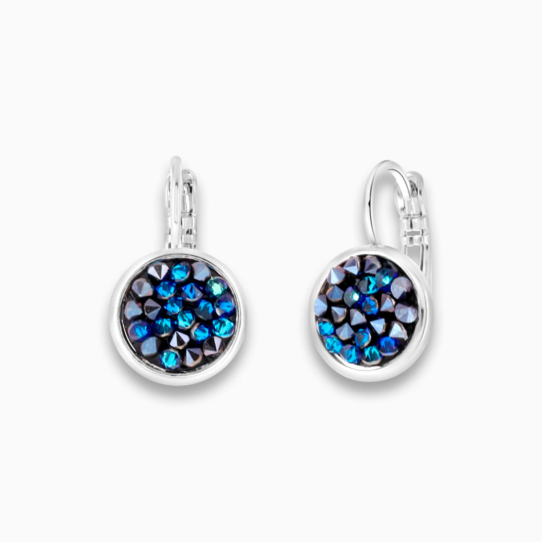 Dorado Huggie Earrings Bermuda Blue CONSTELLATION 2021 FOREVER CRYSTALS 