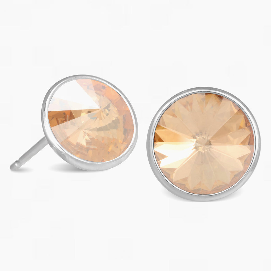 Earring - Forever Stud in Golden Shadow LIFESTONES FOREVER CRYSTALS 