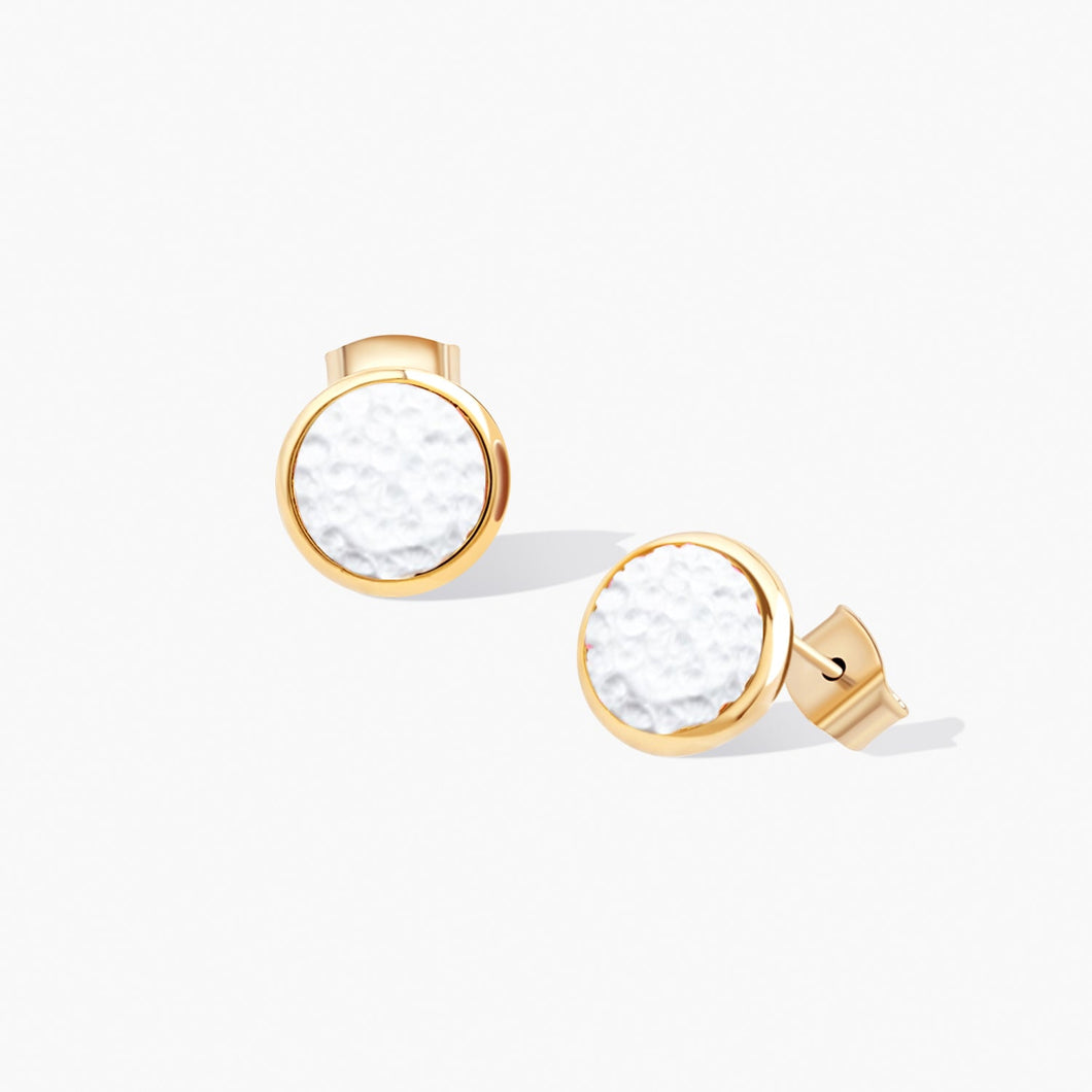 Elara Stud Earrings Gold White CONSTELLATION 2023 FOREVER CRYSTALS 