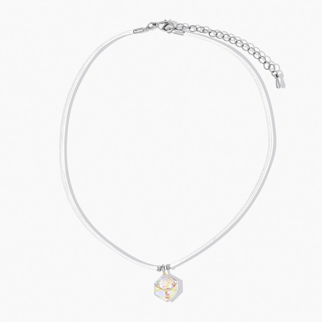 Finland Necklace White Aurora Borealis Northern Lights Forever Crystals 
