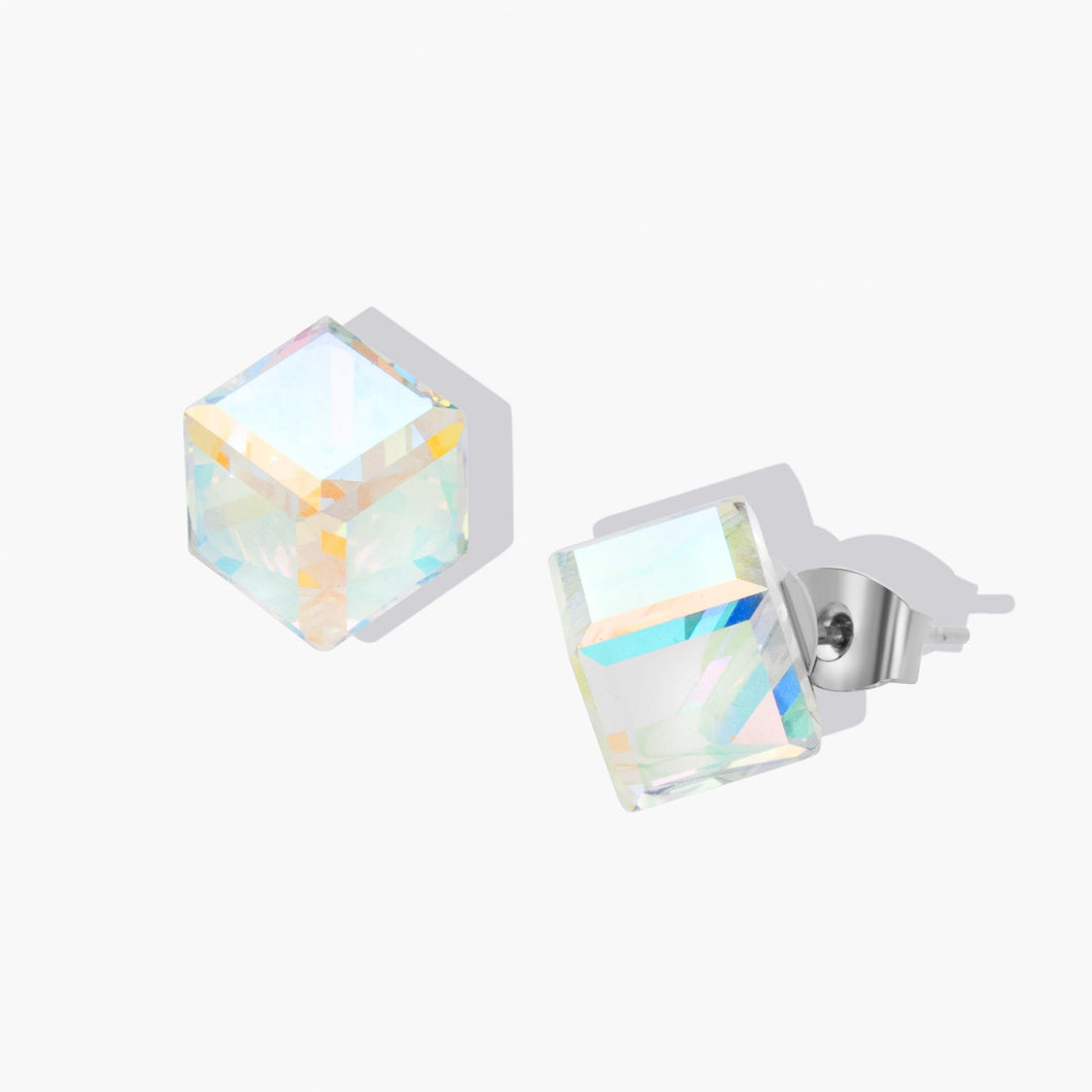 Finland Stud Earrings Aurora Borealis, Crystal Northern Lights Forever Crystals 