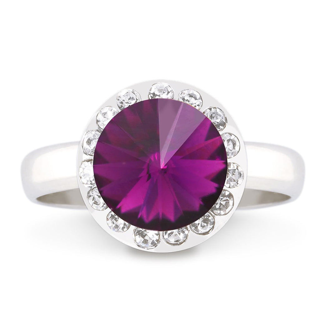 HALO RING AMETHYST RING - FOREVER - LIFESTONES - AMETHYST 001 