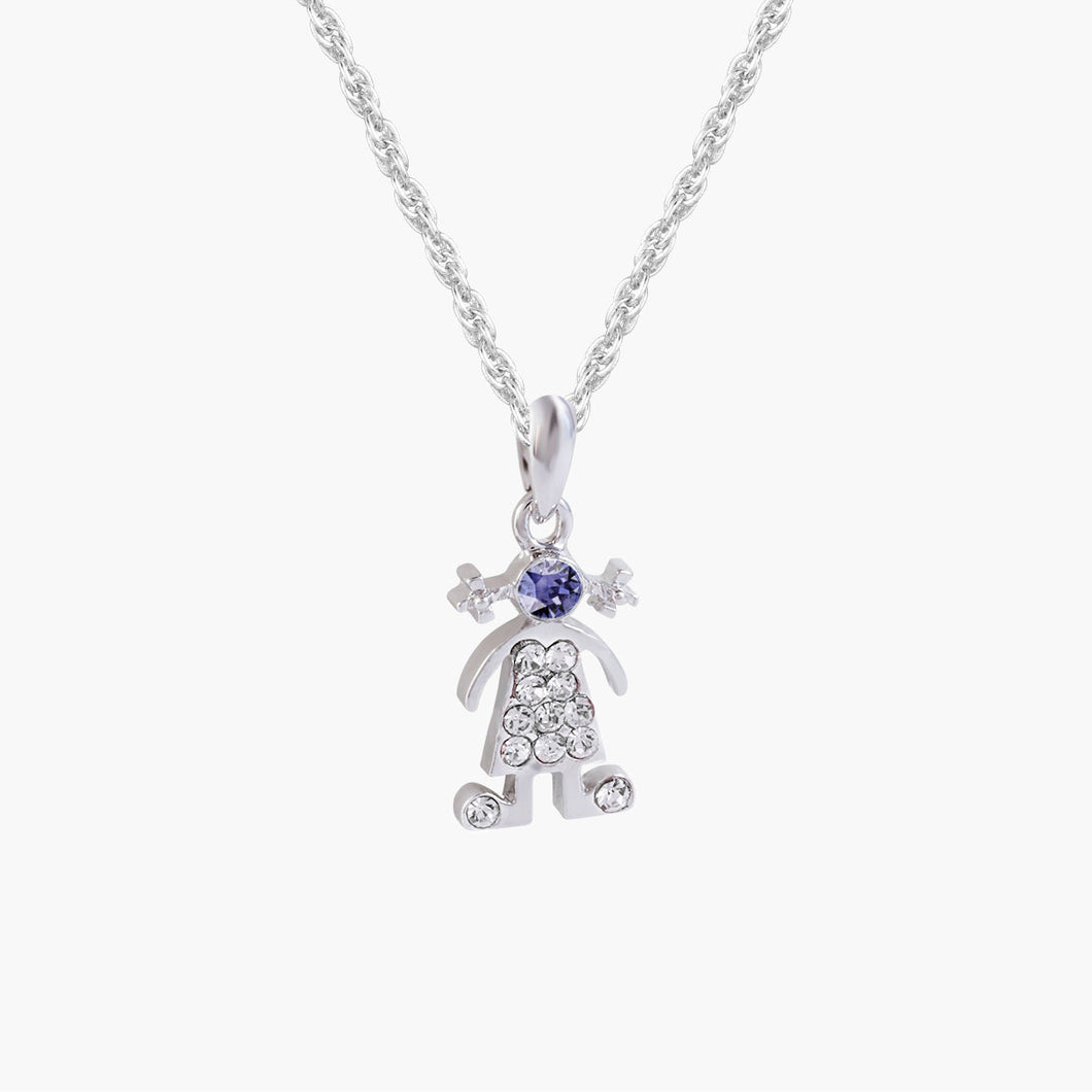 Lifestone Pendant Girl Forevercrystals Amethyst 