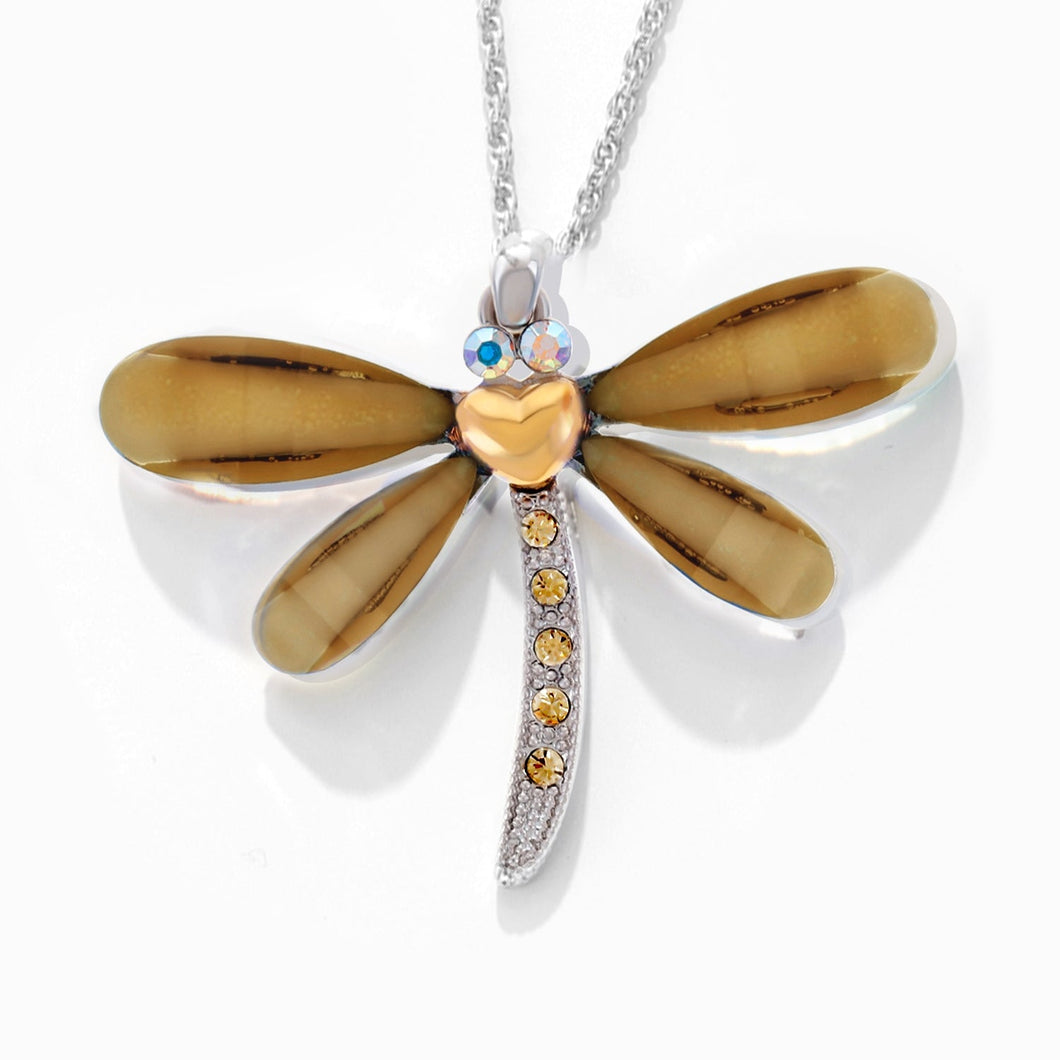 Lifestones Classic Dragonfly Golden Shadow Lifestone Dragonflies Forever Crystals 