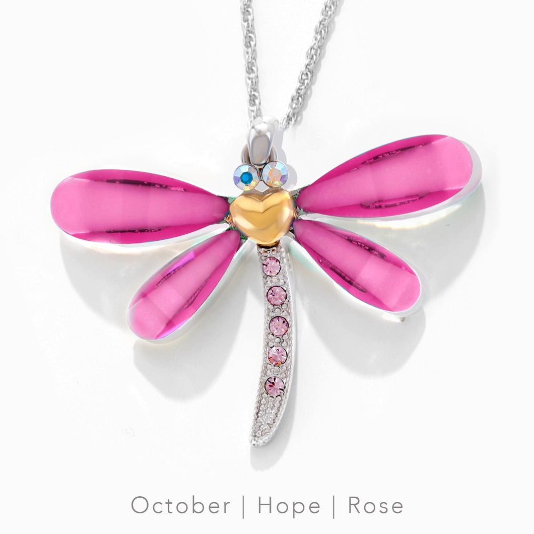 Lifestones Classic Dragonfly Rose Lifestone Dragonflies Forever Crystals 