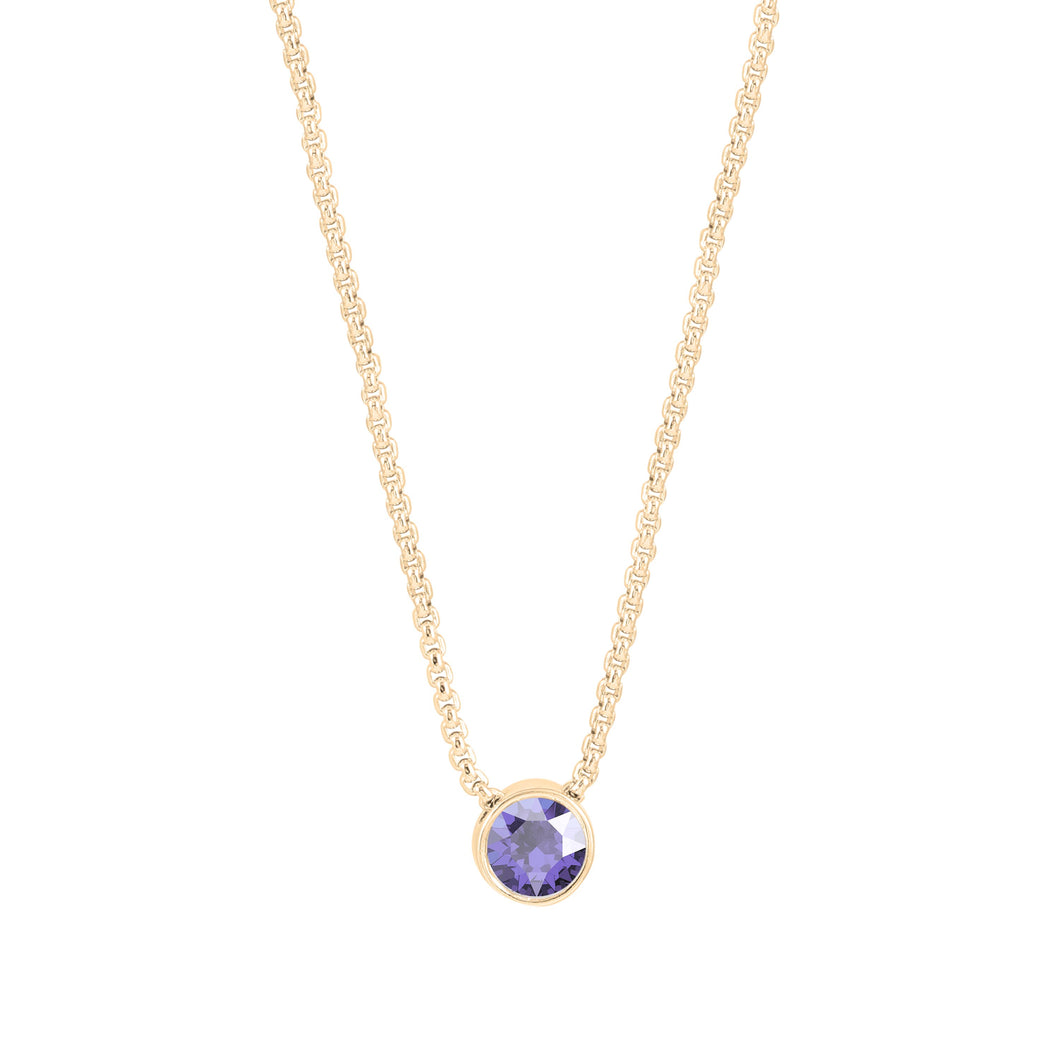 Lifestones Duality Necklace Gold Lifestones FOREVER CRYSTALS Amethyst 