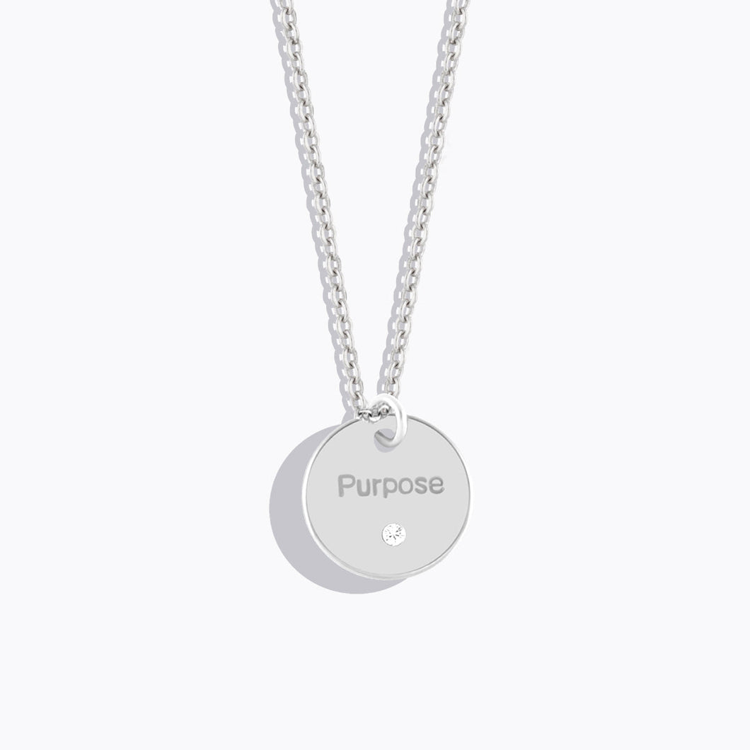 Lifestones Flower Plate Pendant June Rose Flower of the Month FOREVER CRYSTALS Silver 