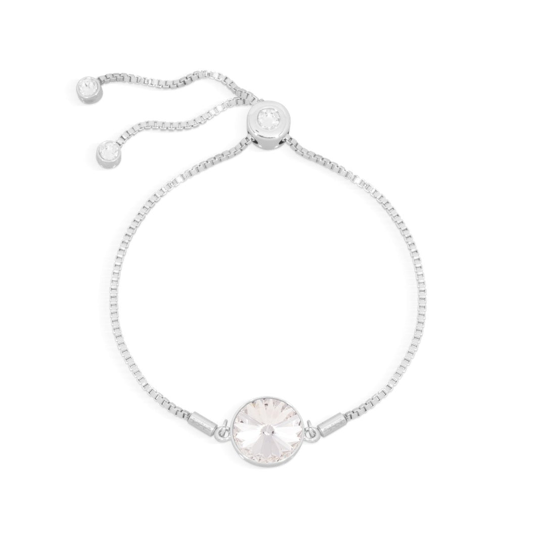 Marbella Slider Bracelet forevercrystals Silver 