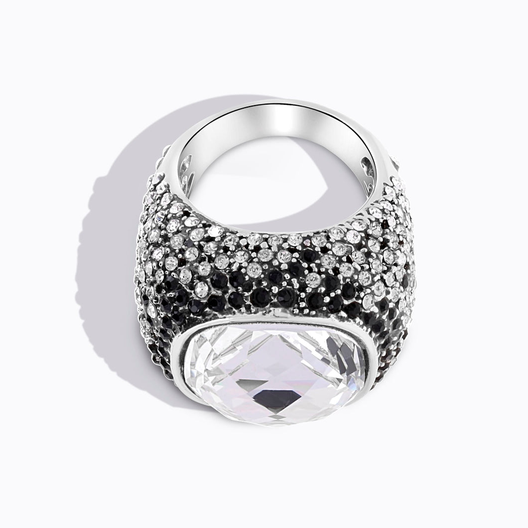 May Ring Jet and Crystal ELEGANZZA FOREVER CRYSTALS 