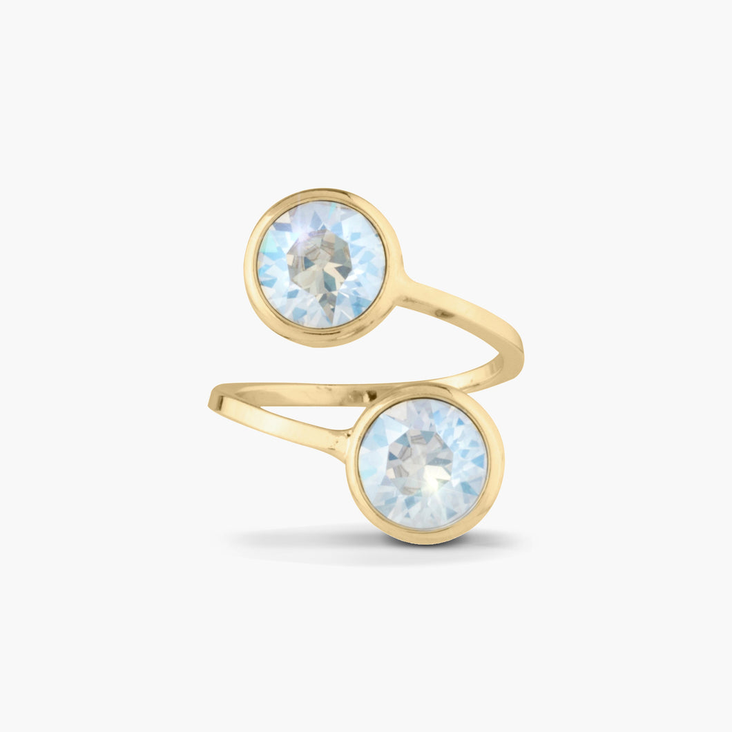 Monroe Ring Gold - Moonlight FOREVER ESSENTIALS FOREVER CRYSTALS 