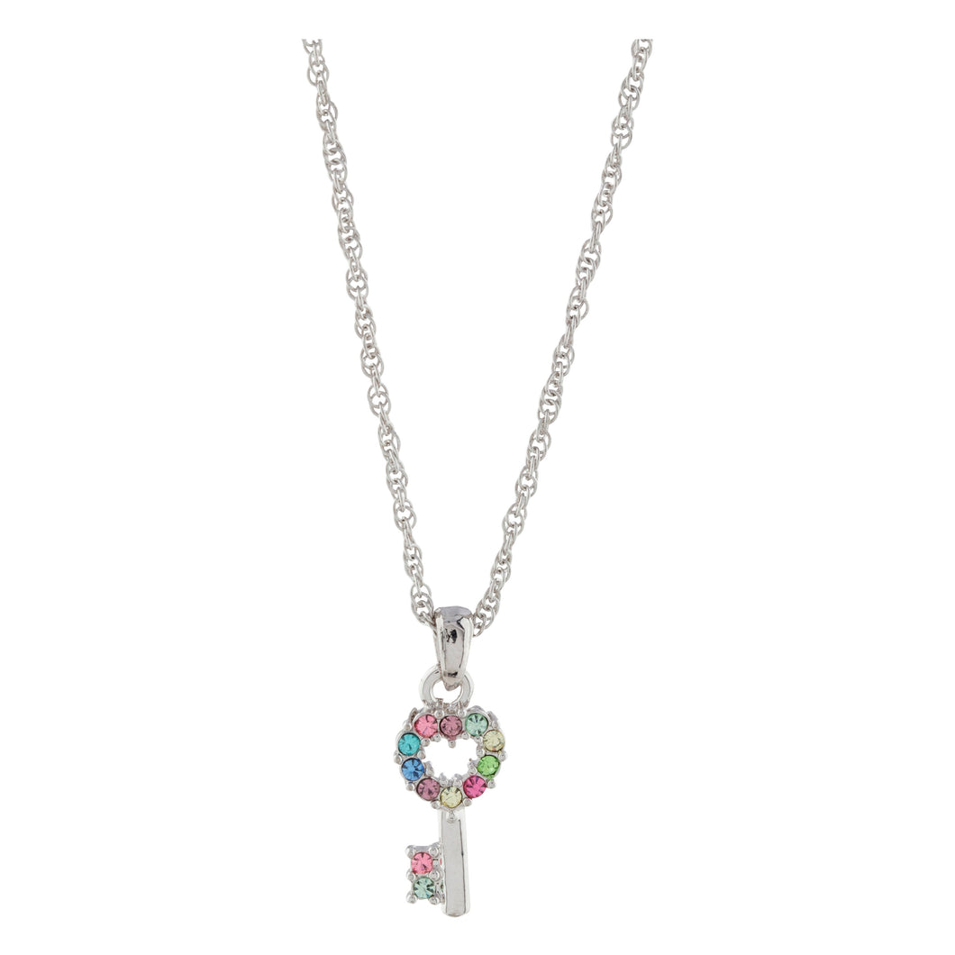 PENDANT KEY TO MY HEART LIGHT MULTI PENDANT - FOREVER - ESSENTIALS FOREVER 