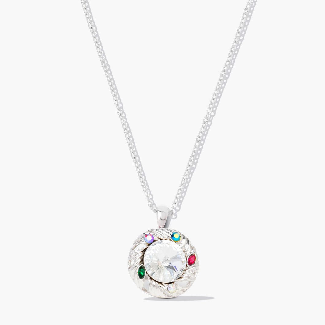 Sureal Pendant Silver Multicolor Leyendas Forevercrystals 